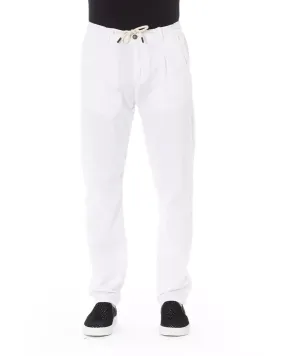 Drawstring Chino Trousers with Side and Back Pockets - W38 US