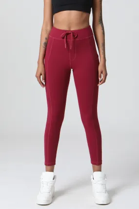Drawstring High Rise Lounge Leggings with Pockets