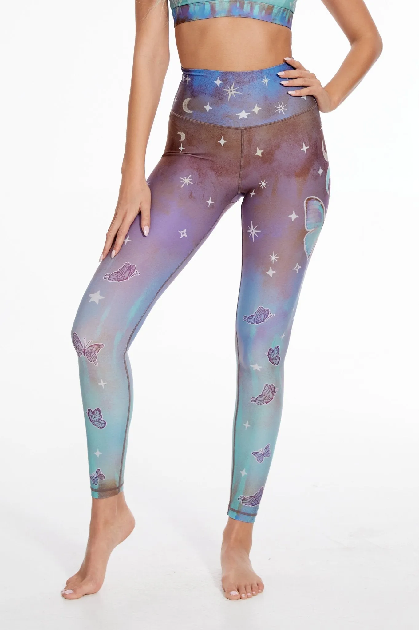 Dreamy Flight High-Waisted Leggings