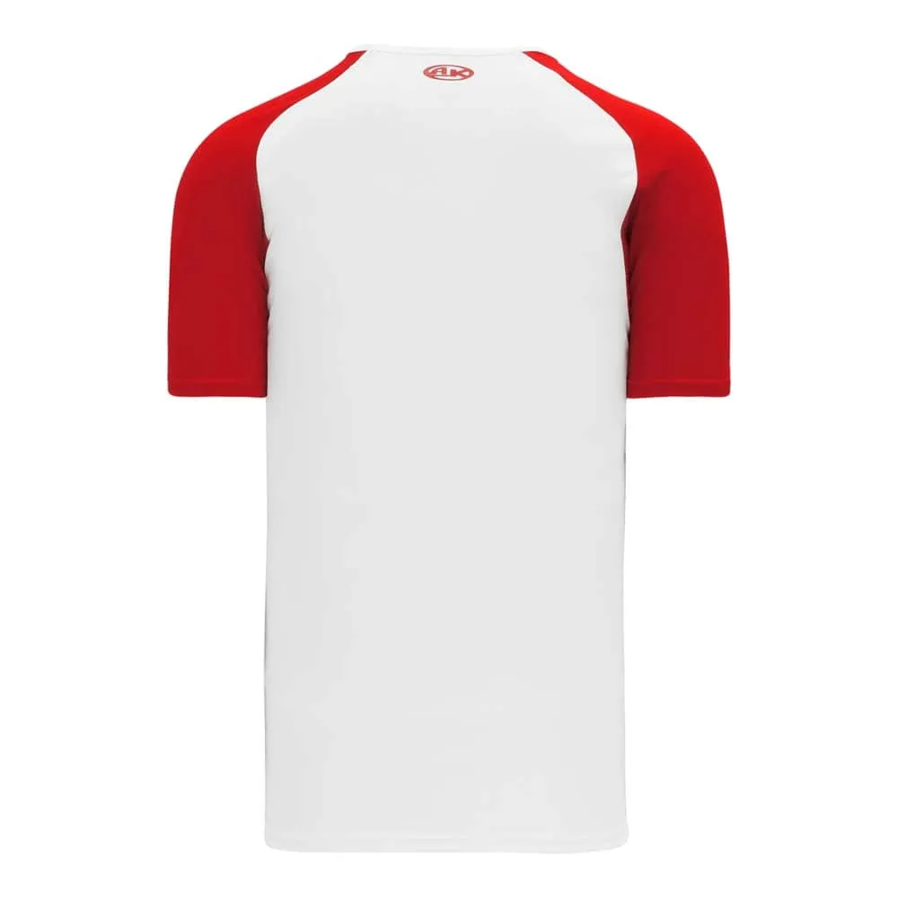 Dryflex V-Neck Pullover White-Red Jersey