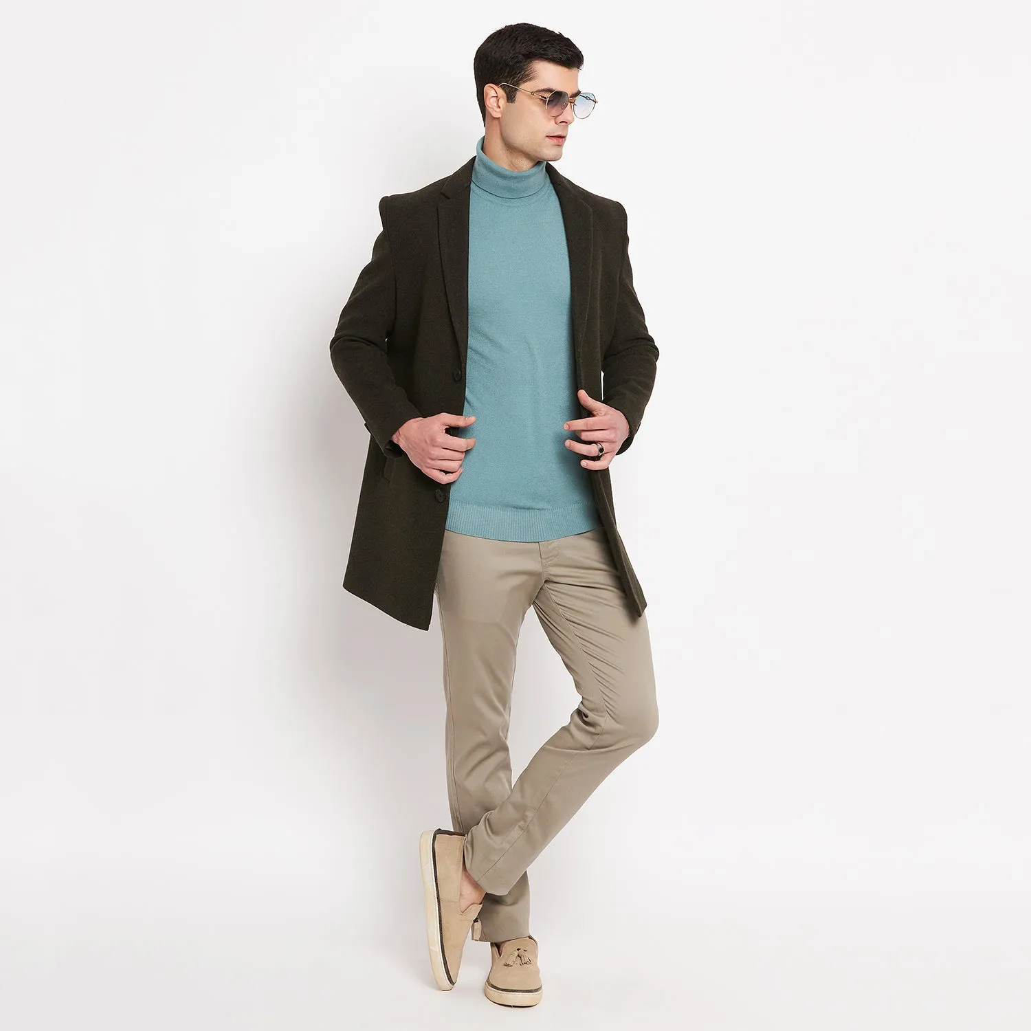 Duke Stardust Men Full Sleeve Long Coat (SDZ3098)
