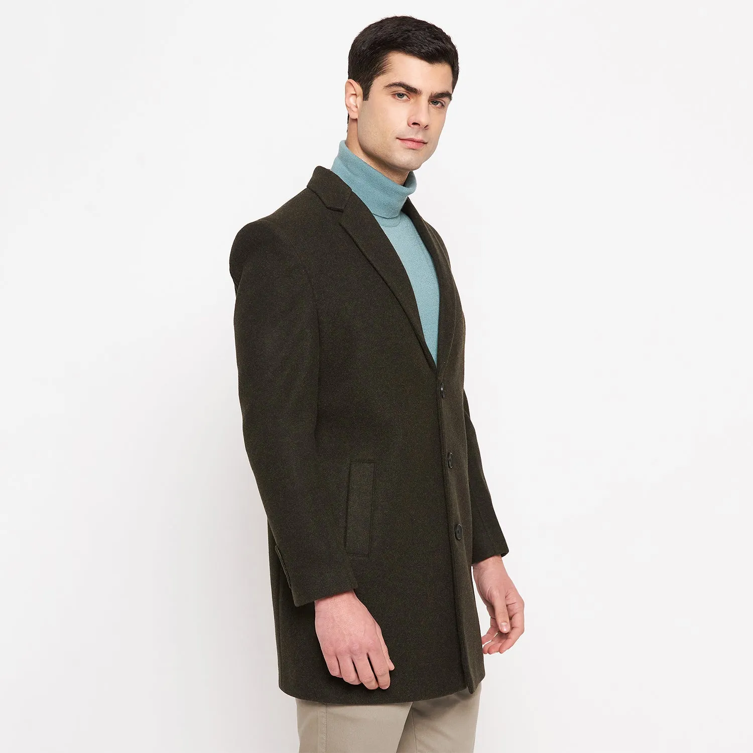 Duke Stardust Men Full Sleeve Long Coat (SDZ3098)