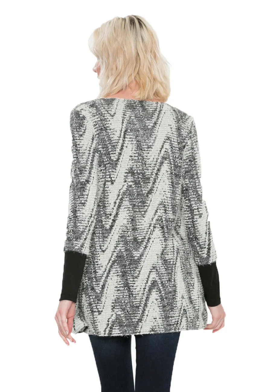 Essentials Black Vest & Cardigan Dual Top Desigual Style 17WWTKE4