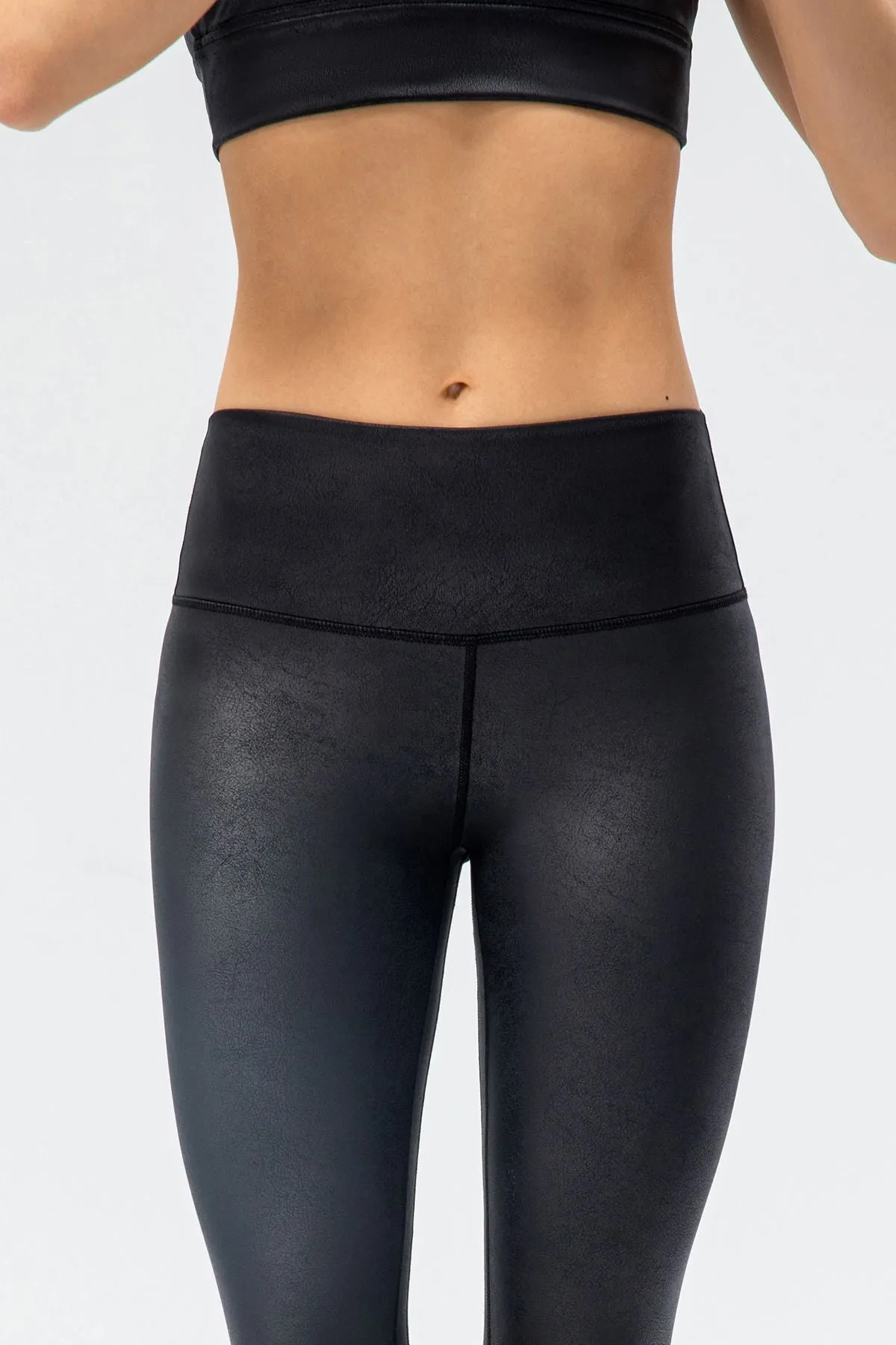Faux Leather Moto Leggings