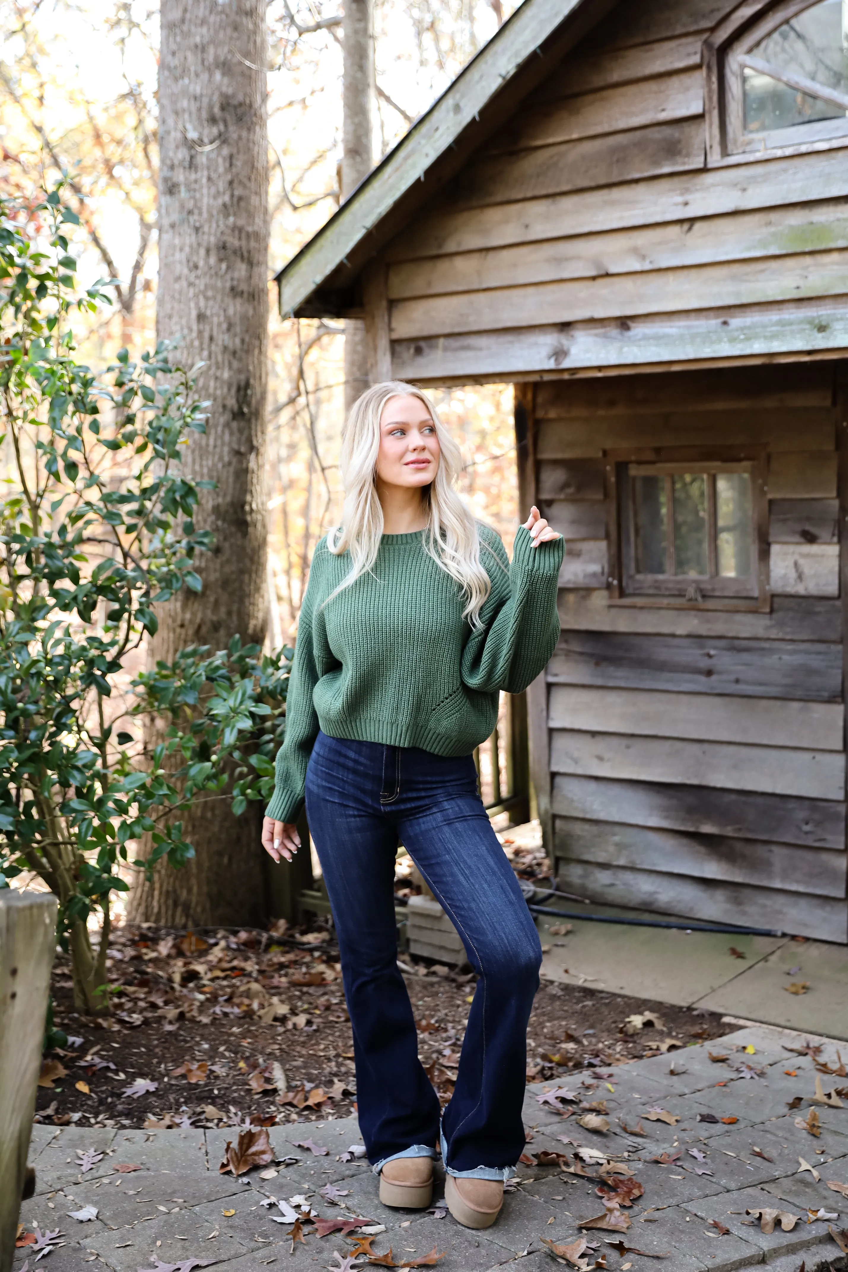 FINAL SALE - Immaculate Essence Olive Sweater