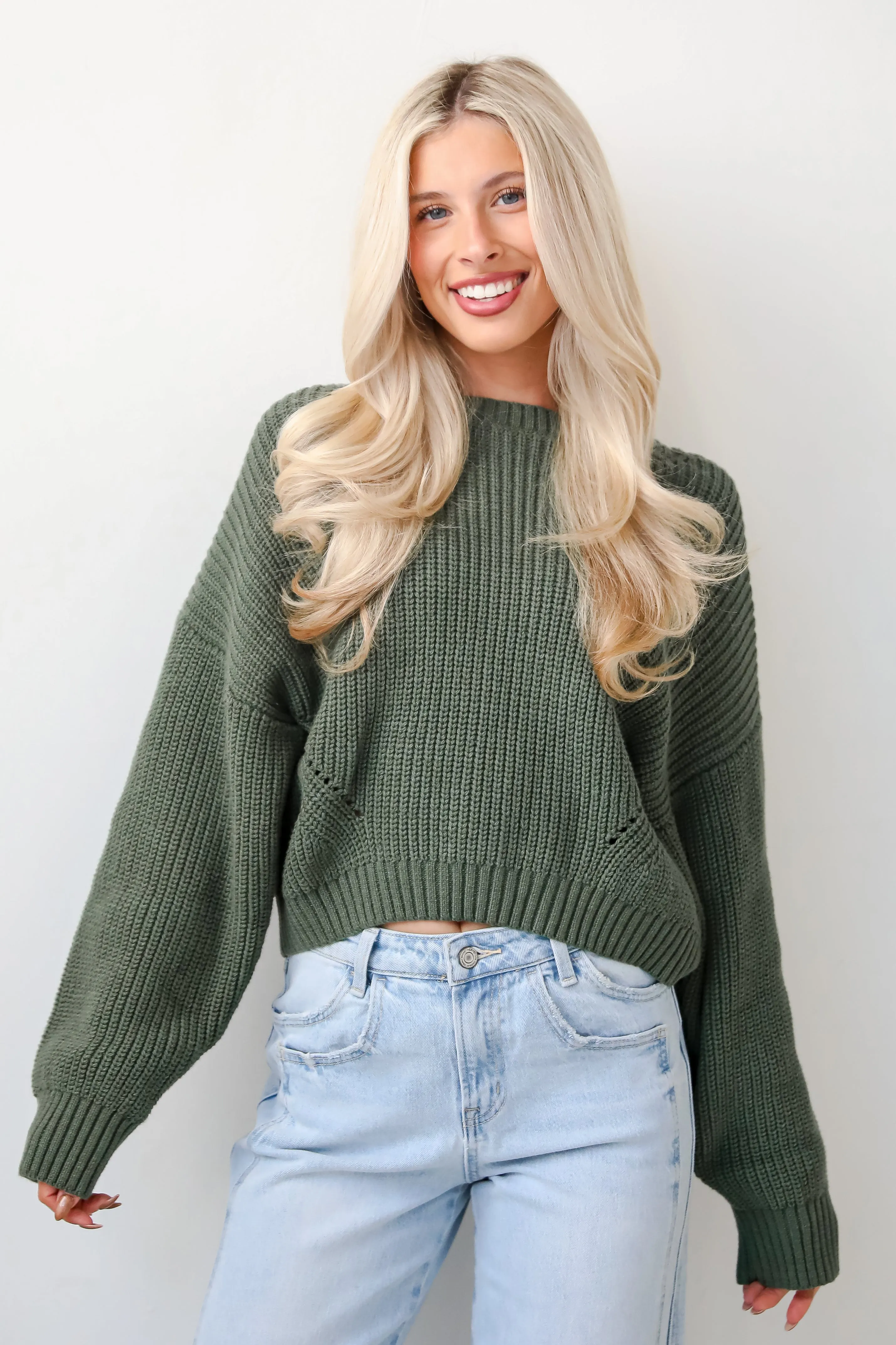FINAL SALE - Immaculate Essence Olive Sweater