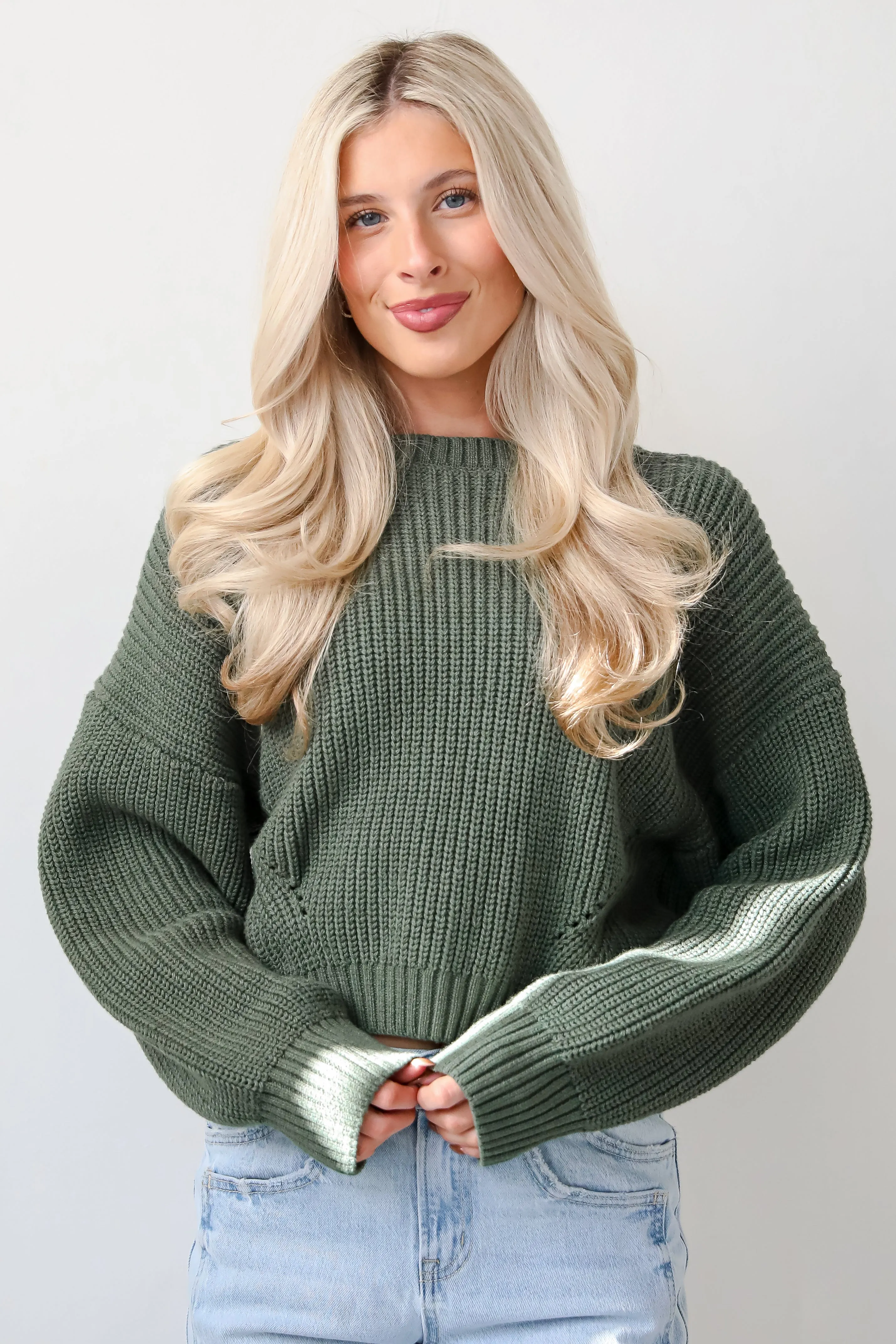 FINAL SALE - Immaculate Essence Olive Sweater