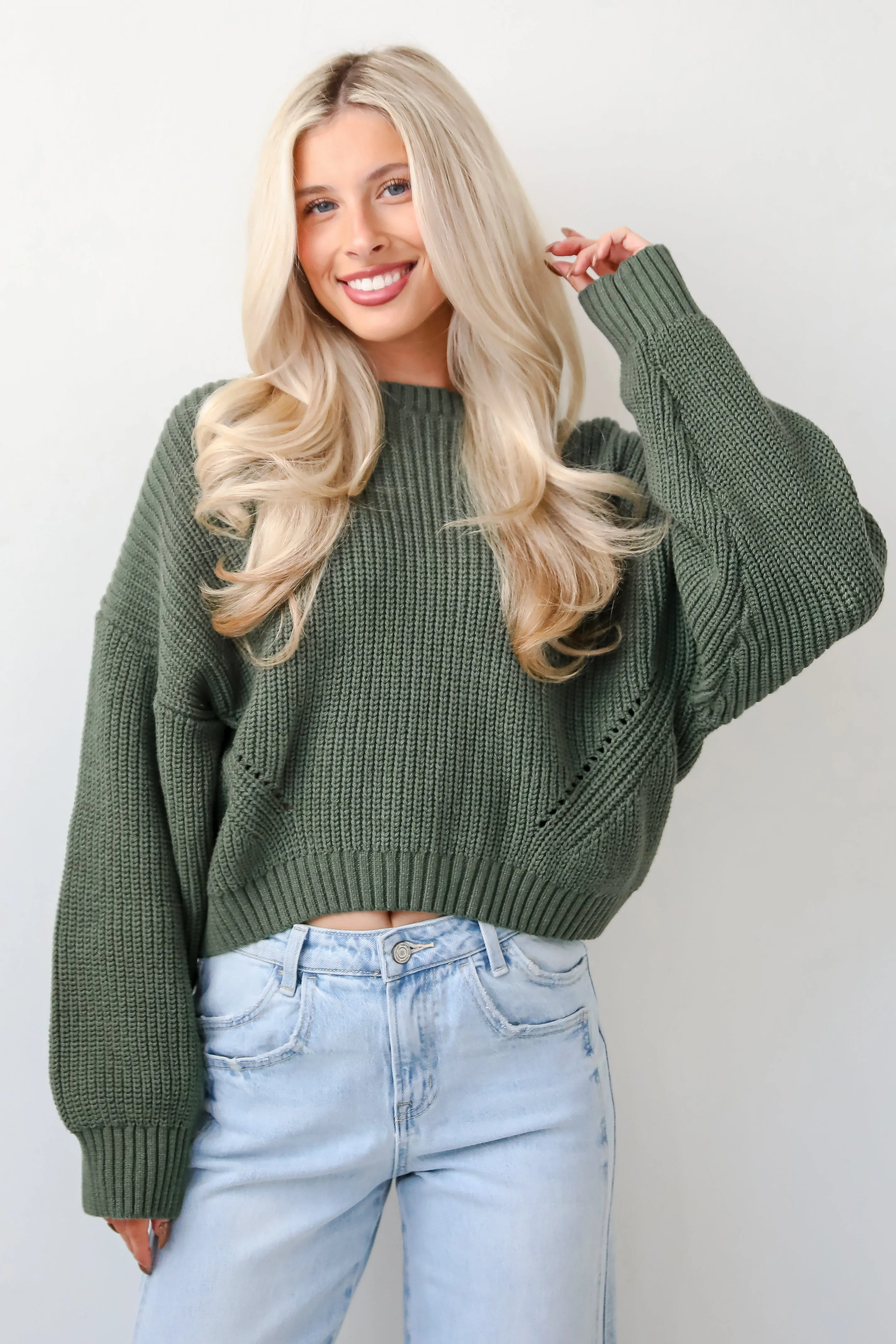 FINAL SALE - Immaculate Essence Olive Sweater