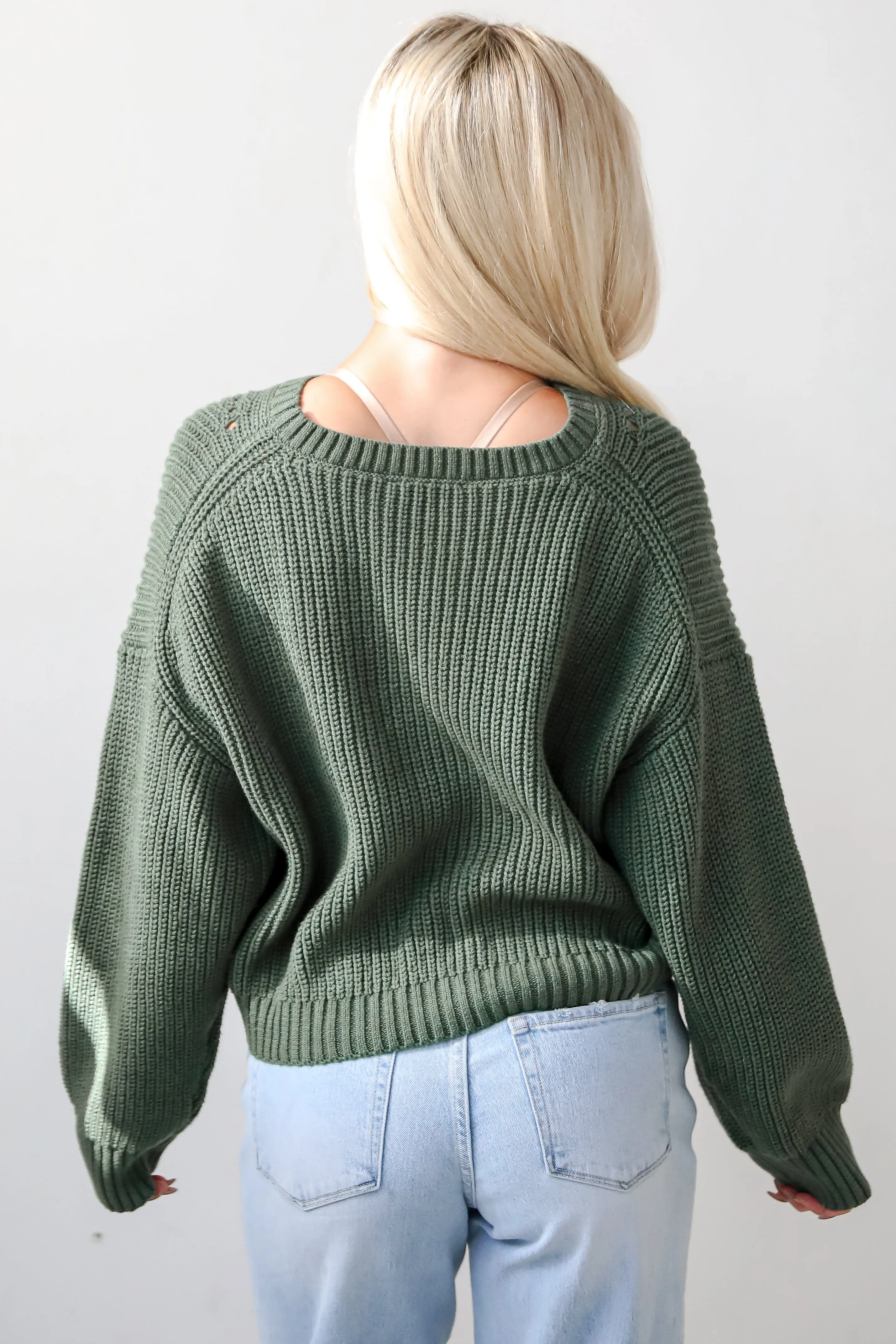 FINAL SALE - Immaculate Essence Olive Sweater