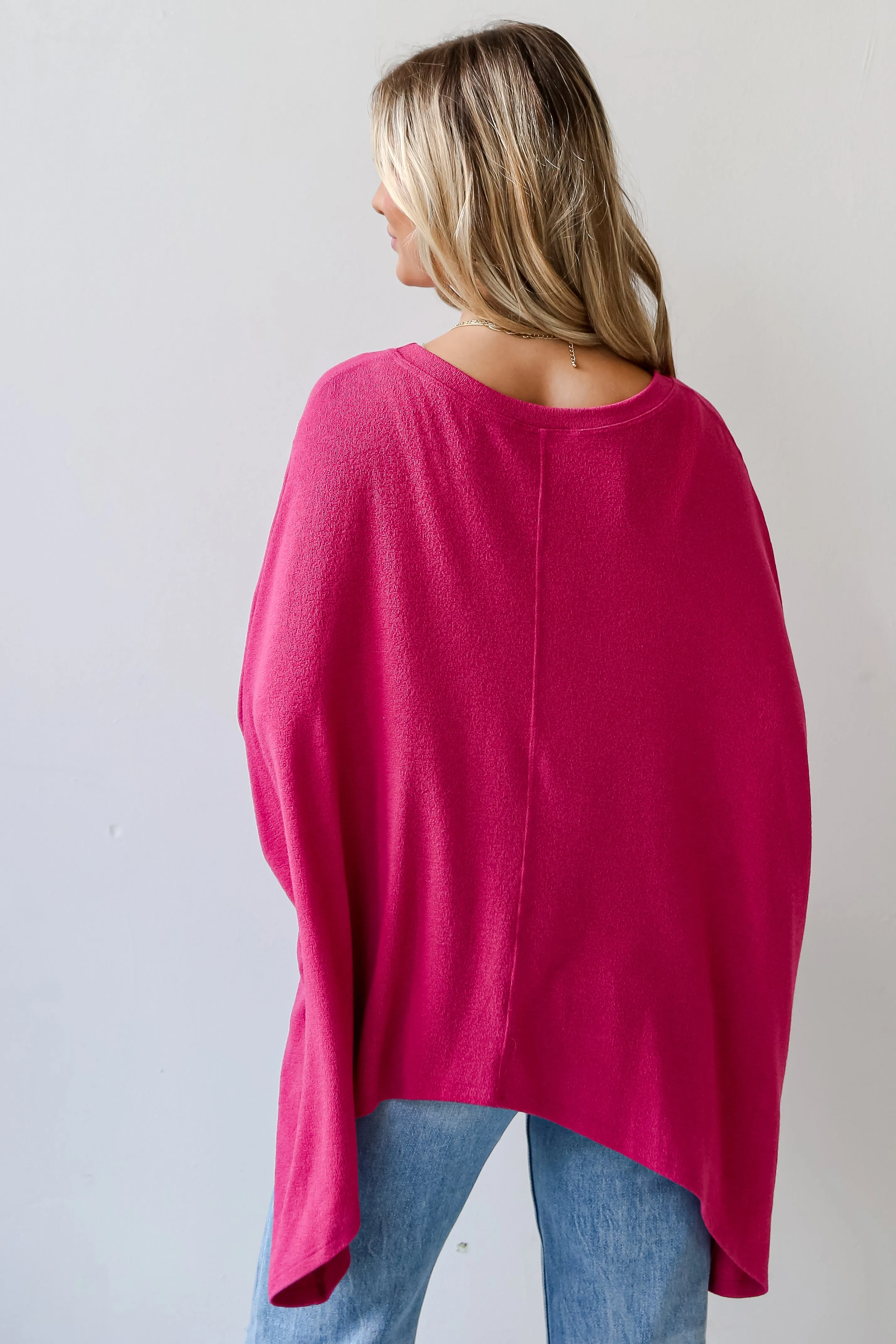 FINAL SALE - Jasmine Lightweight Knit Oversized Top - DU DEAL