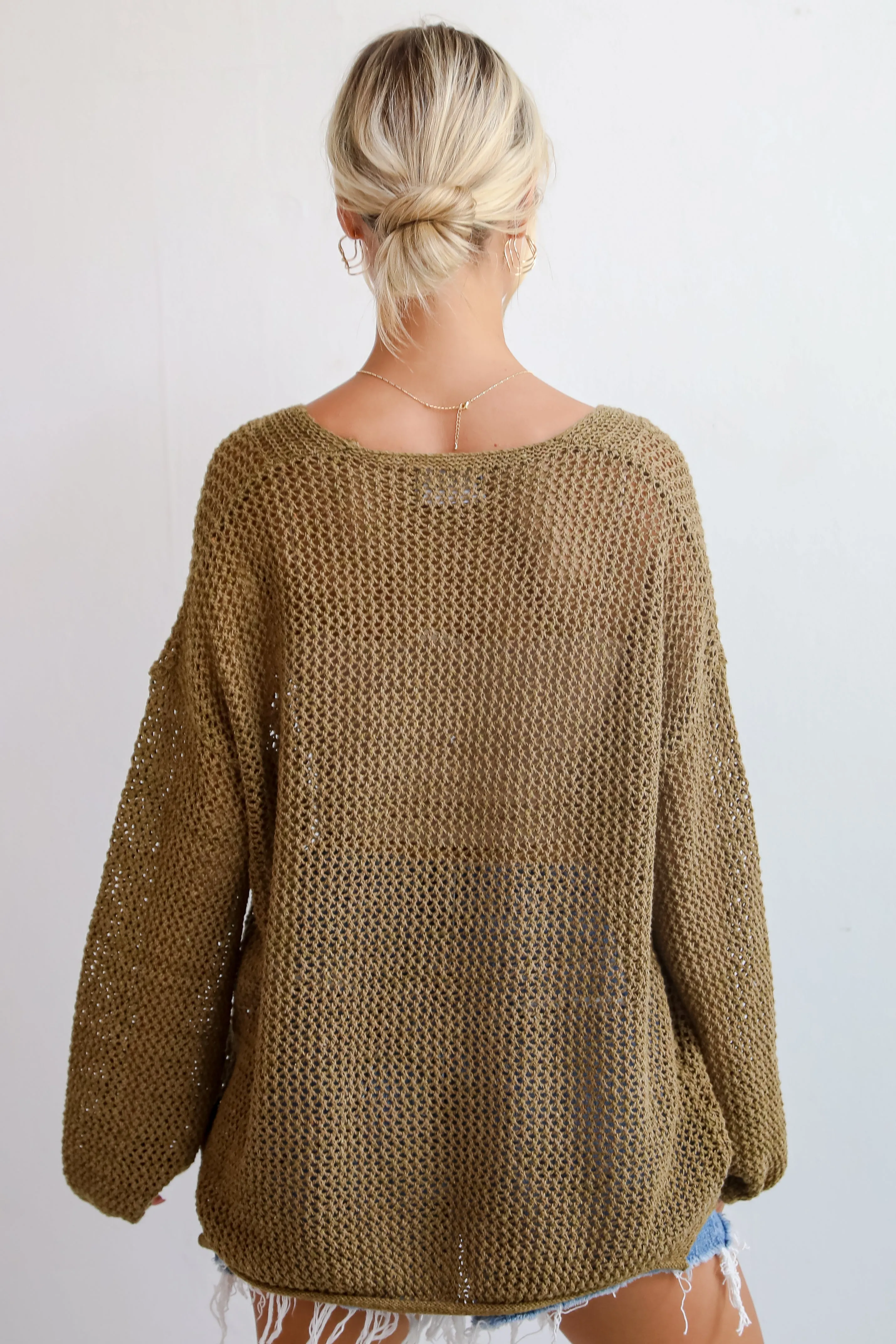 FINAL SALE - Relaxed Attitude Open Knit Sweater