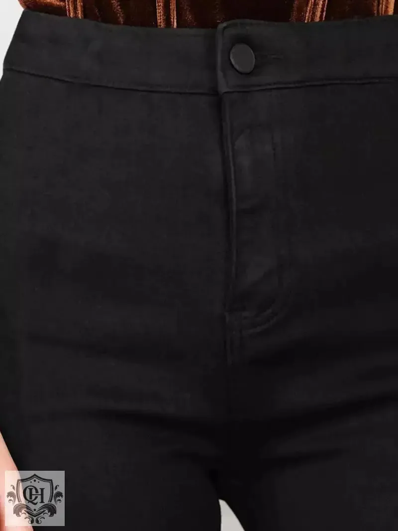 Flared Denim Pants
