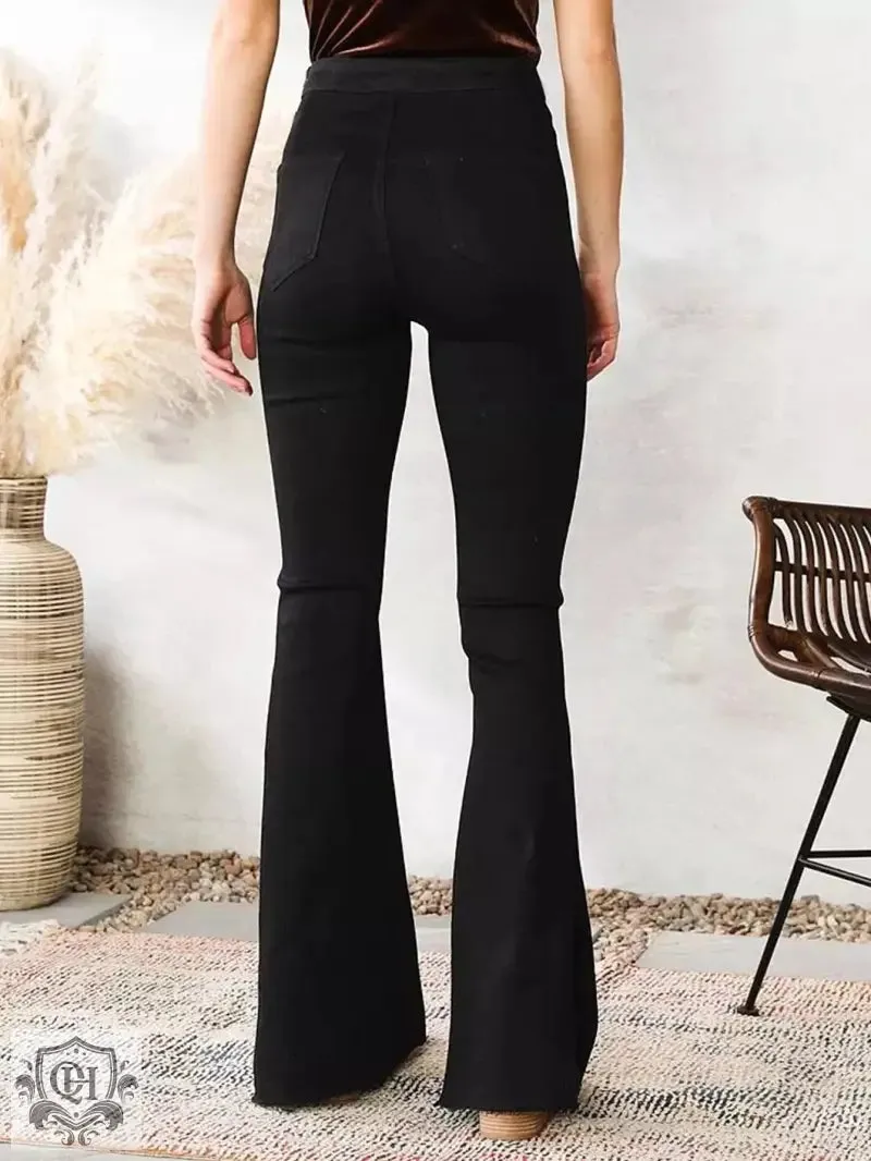 Flared Denim Pants
