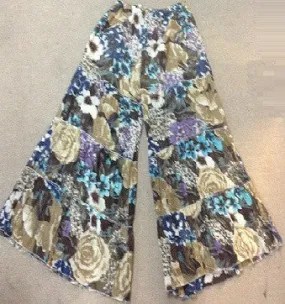 Floral Tier Wide Legged Pants
