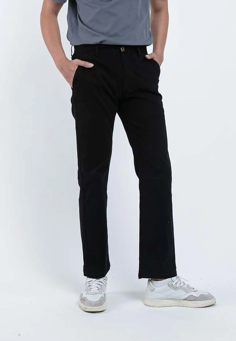 Forest Stretchable Chino Pants Trousers Straight Cut Khakis Pant Men Cotton Men Long Pants | Seluar Lelaki - 610197