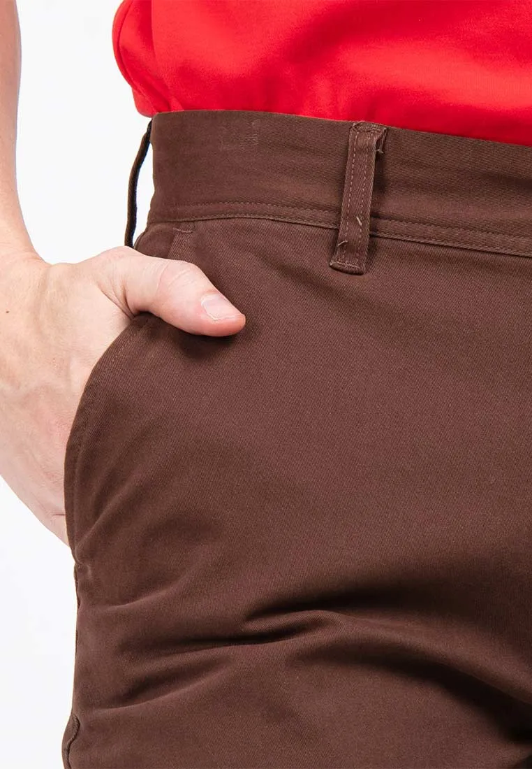 Forest Stretchable Chino Pants Trousers Straight Cut Khakis Pant Men Cotton Men Long Pants | Seluar Lelaki - 610197