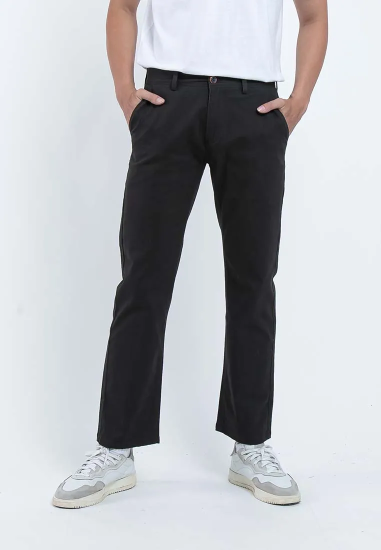 Forest Stretchable Chino Pants Trousers Straight Cut Khakis Pant Men Cotton Men Long Pants | Seluar Lelaki - 610197