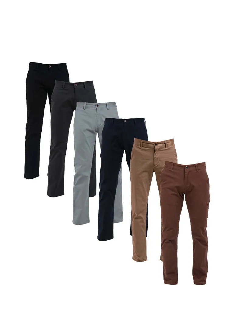 Forest Stretchable Chino Pants Trousers Straight Cut Khakis Pant Men Cotton Men Long Pants | Seluar Lelaki - 610197