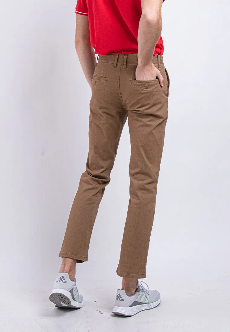 Forest Stretchable Chino Pants Trousers Straight Cut Khakis Pant Men Cotton Men Long Pants | Seluar Lelaki - 610197