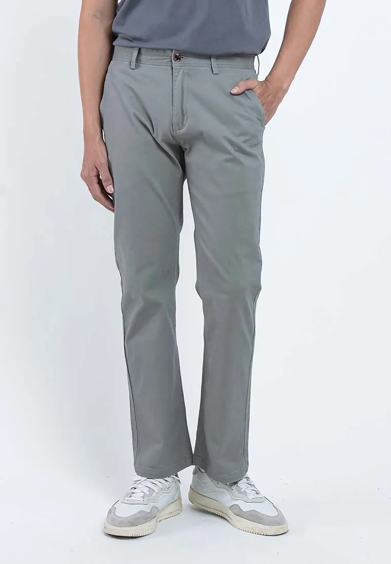 Forest Stretchable Chino Pants Trousers Straight Cut Khakis Pant Men Cotton Men Long Pants | Seluar Lelaki - 610197