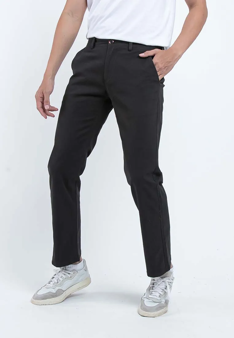 Forest Stretchable Chino Pants Trousers Straight Cut Khakis Pant Men Cotton Men Long Pants | Seluar Lelaki - 610197