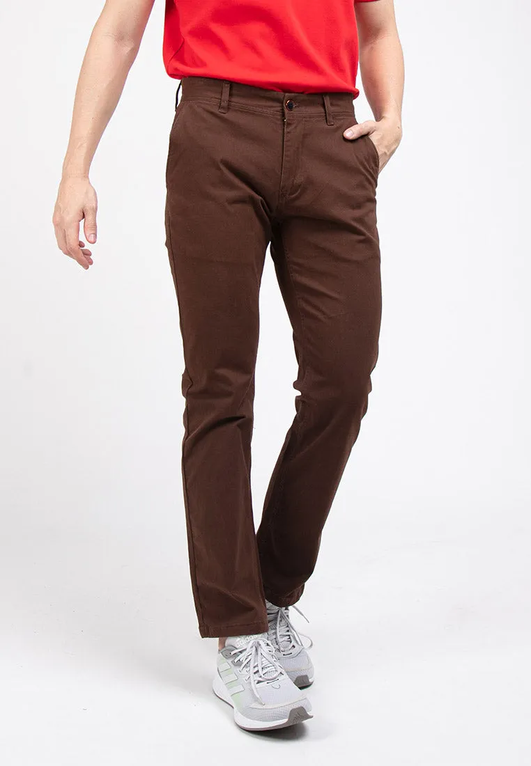 Forest Stretchable Chino Pants Trousers Straight Cut Khakis Pant Men Cotton Men Long Pants | Seluar Lelaki - 610197