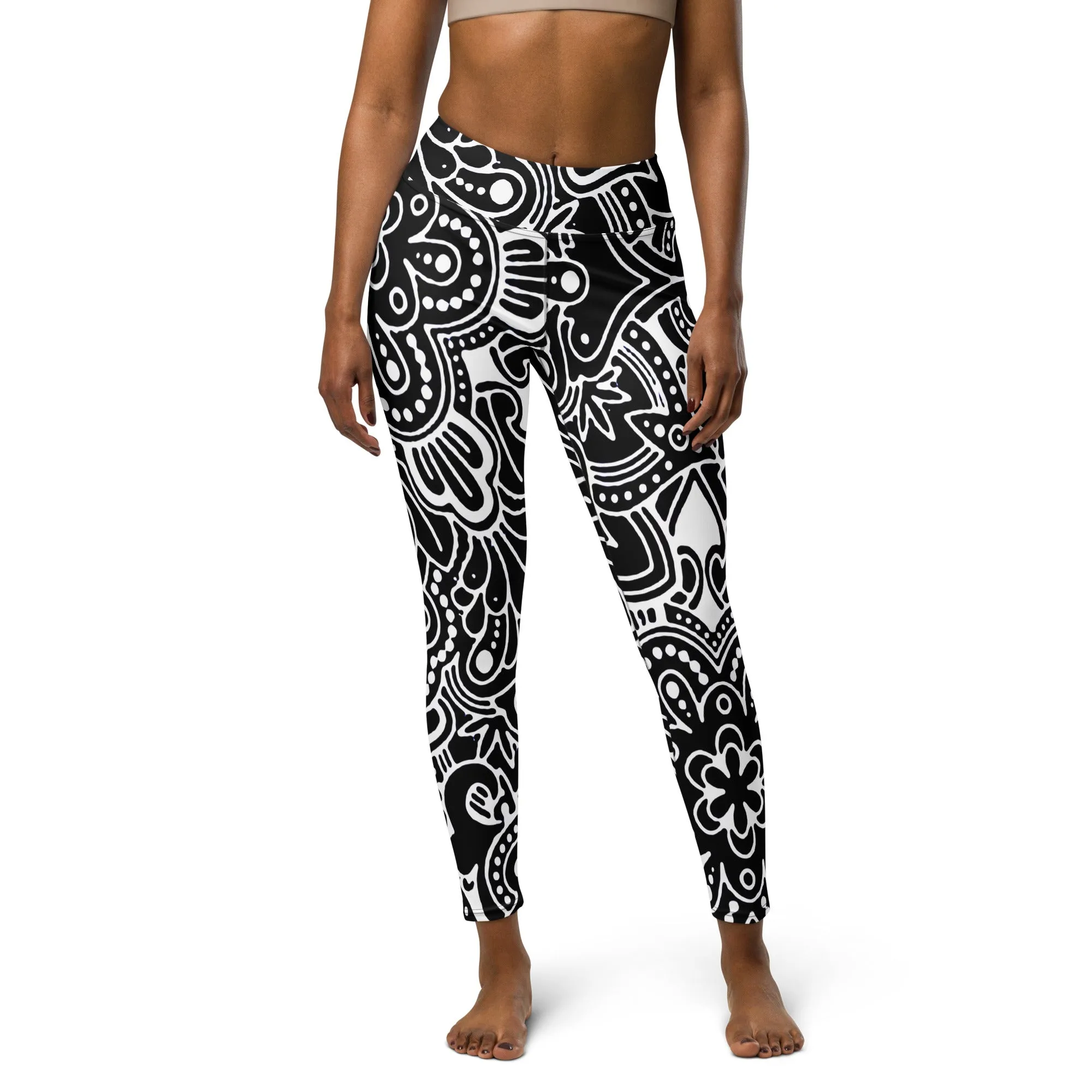 Funky Floral Yoga Leggings, lioness-love