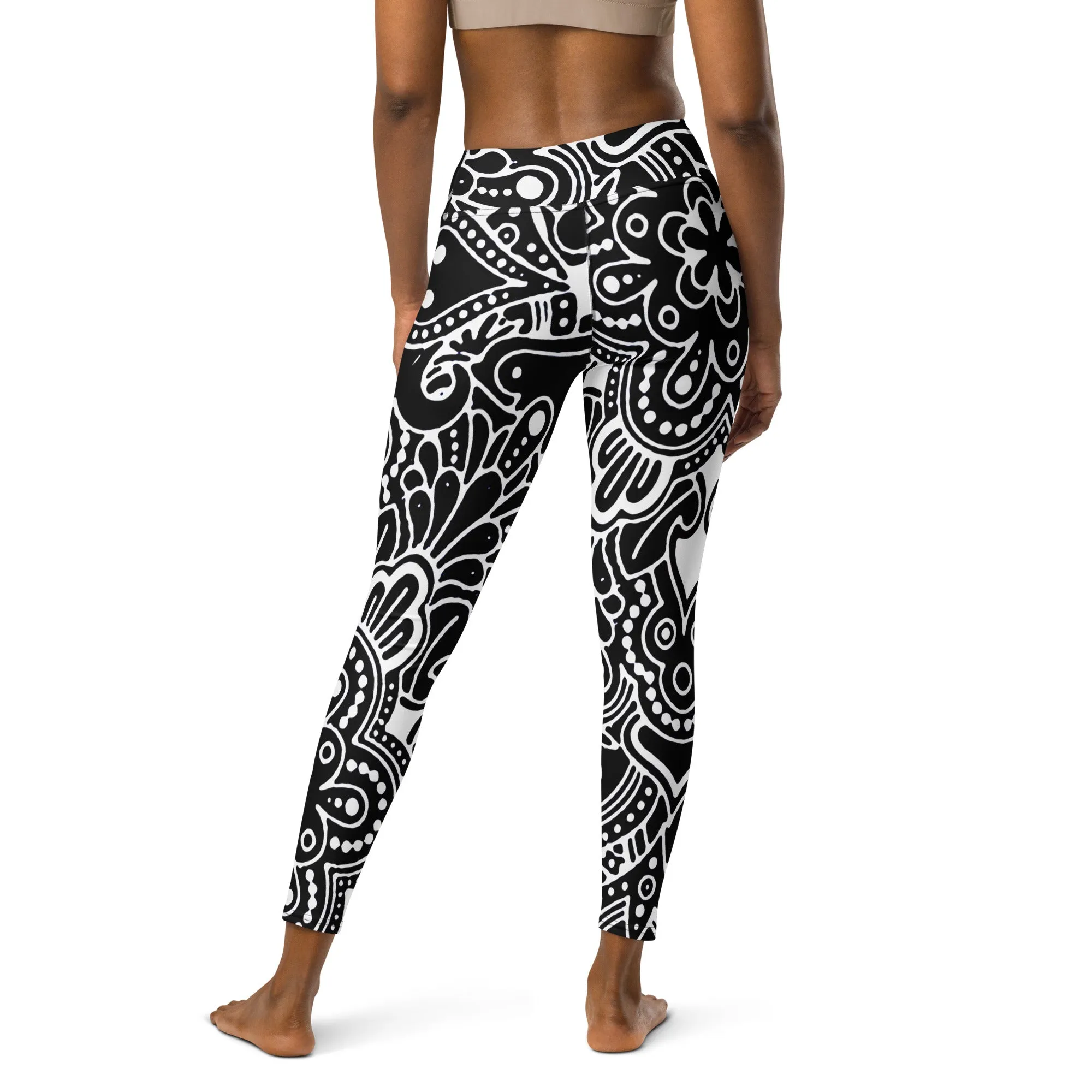 Funky Floral Yoga Leggings, lioness-love