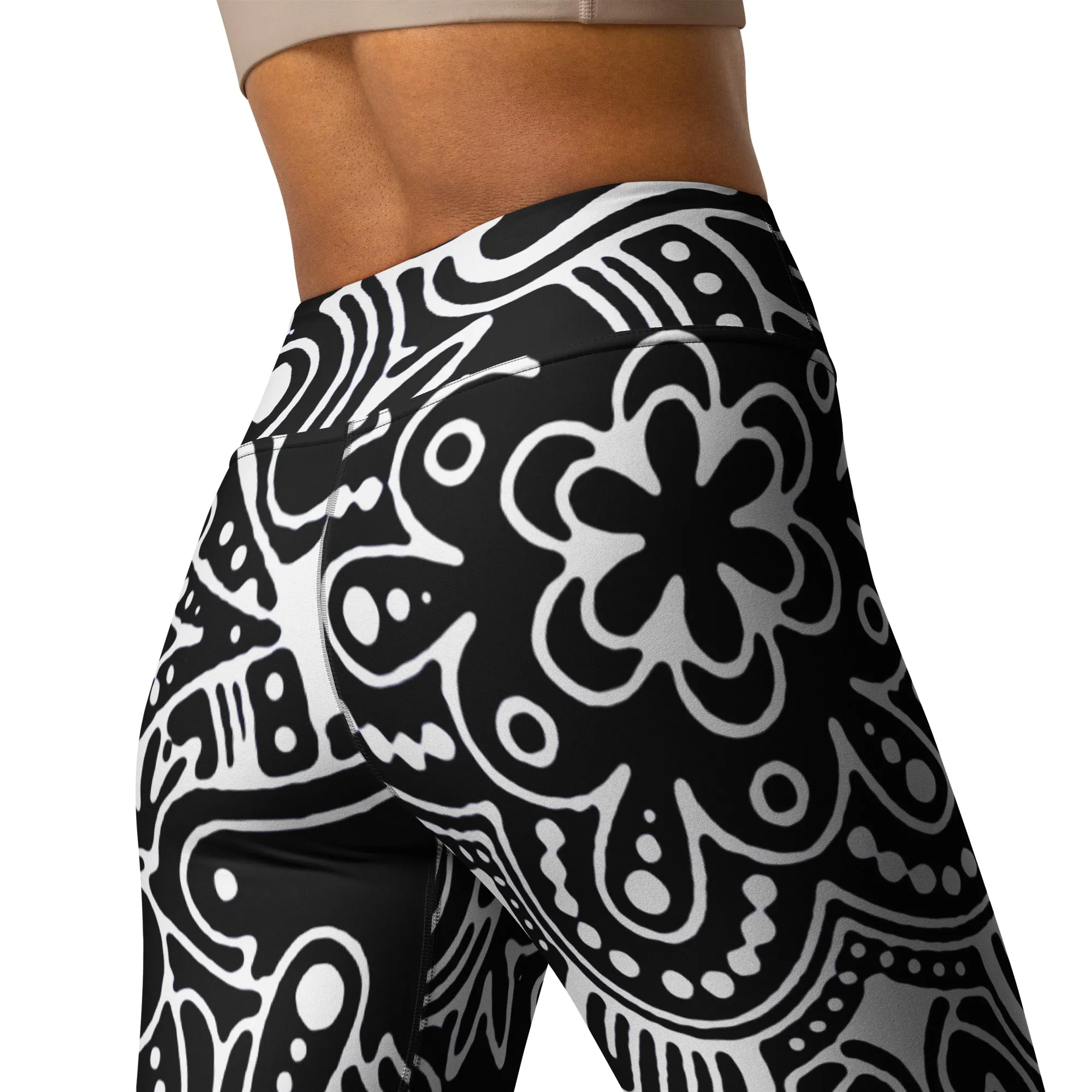 Funky Floral Yoga Leggings, lioness-love