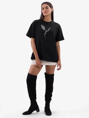 Game Of Thrones House Of Dragon Fire and Blood Printed Cheap Price High Quality Womens Drop Shoulder T shirt Legacy Boutiques Dhaka
