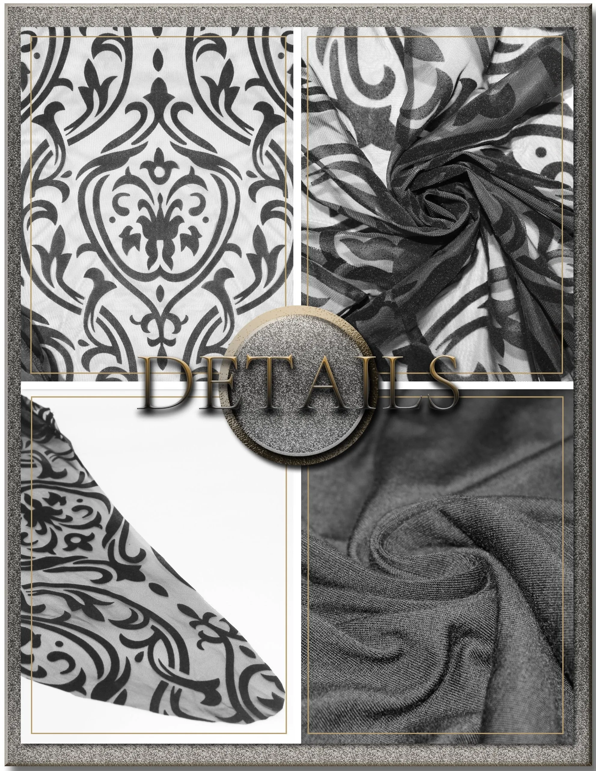 'Ghost Waltz' Gothic Patterned Fishtail Skirt