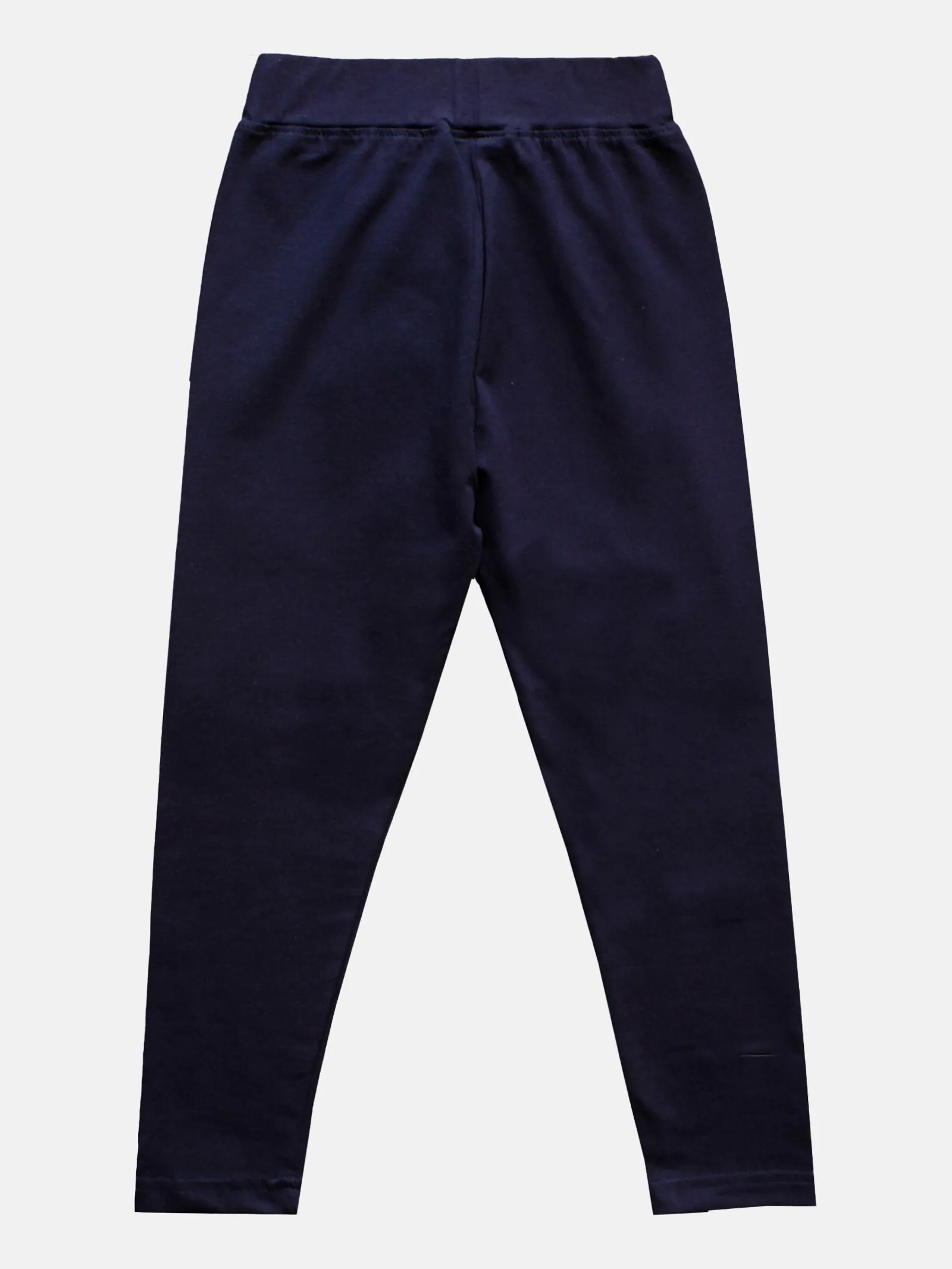 Girls Solid Capri Legging With Stud Pack Of 2