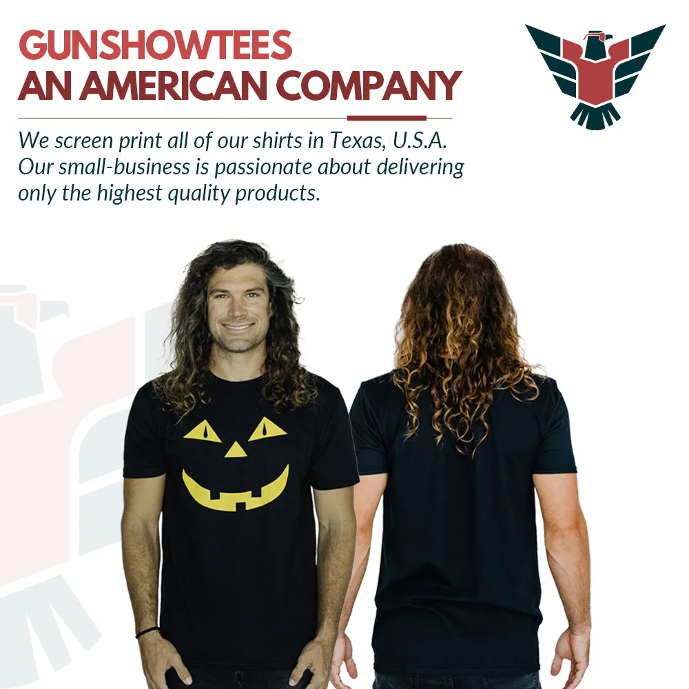 Glow in the Dark Jack O'Lantern Pumpkin Shirt for Halloween Costume and More