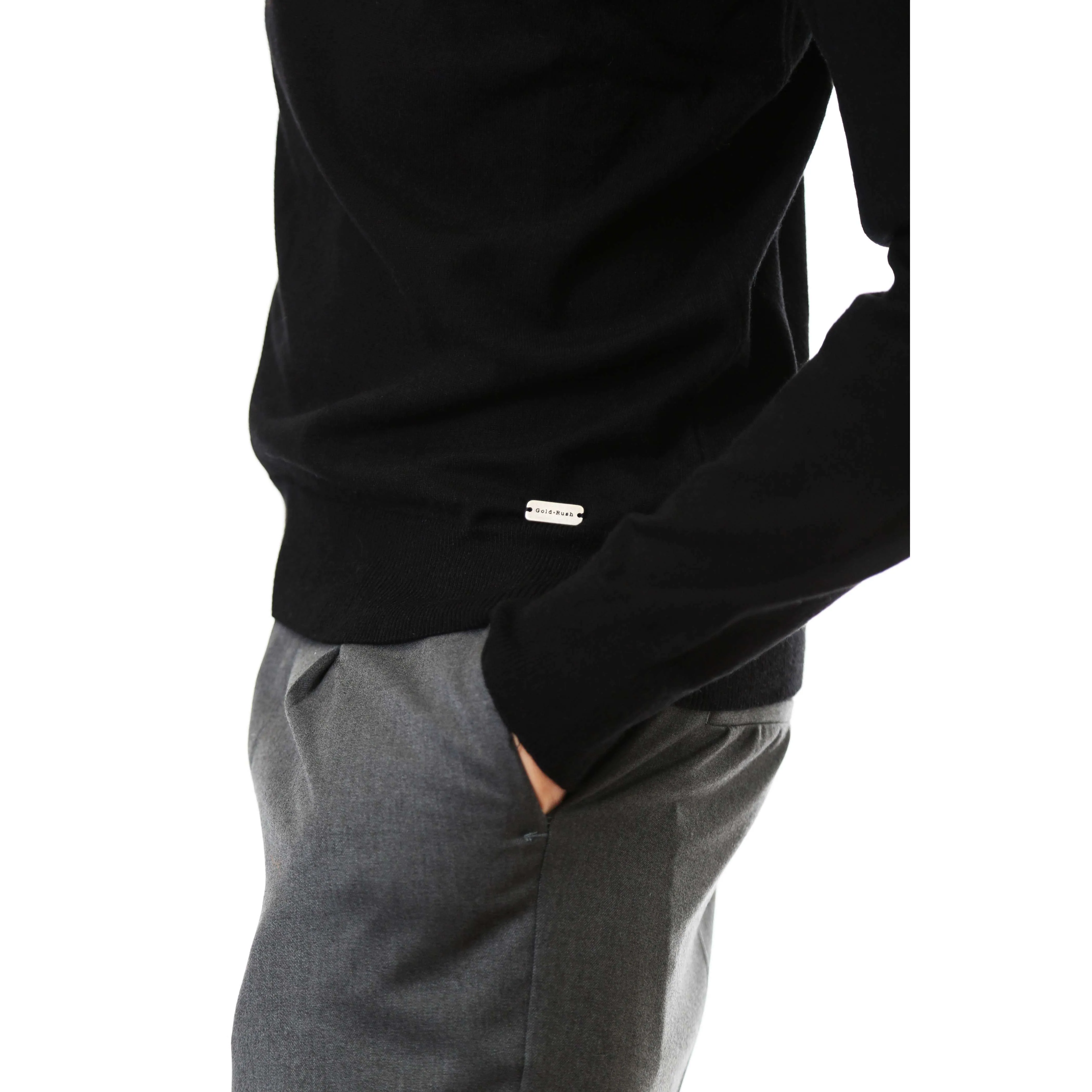 Gold Rush Uomo Maglia Pullover Amos Collo Alto High Neck Black