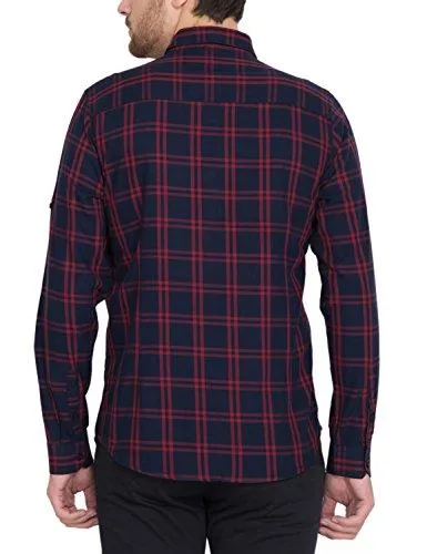 Highlander Men's Casual Shirt (13110001495258_HLSH009130_Medium_Navy Blue)