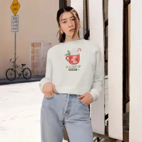 Holiday Vibes Cropped Fleece Pullover