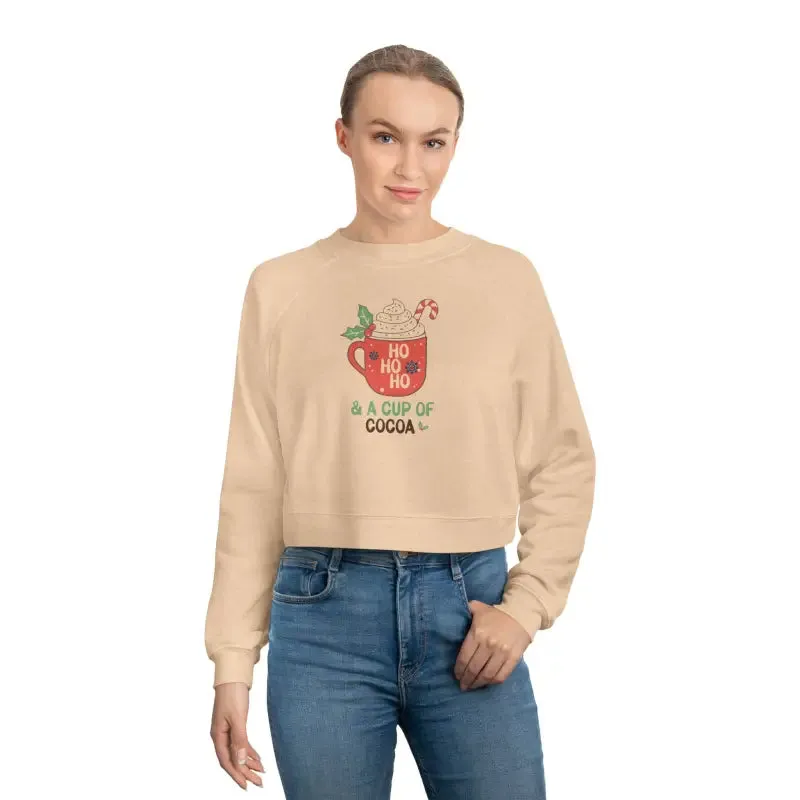 Holiday Vibes Cropped Fleece Pullover