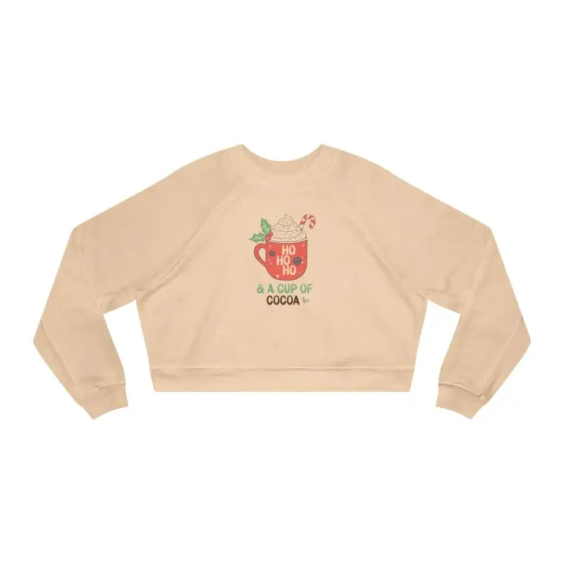 Holiday Vibes Cropped Fleece Pullover