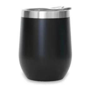 Ice Shaker 12oz Stemless Wine Tumbler - Black