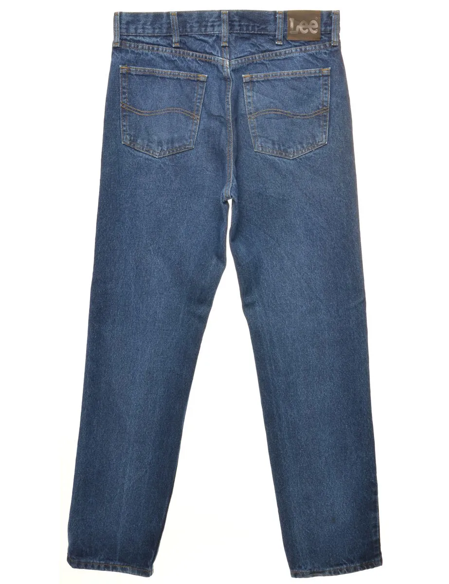 Indigo Straight-Leg Lee Jeans - W34 L33
