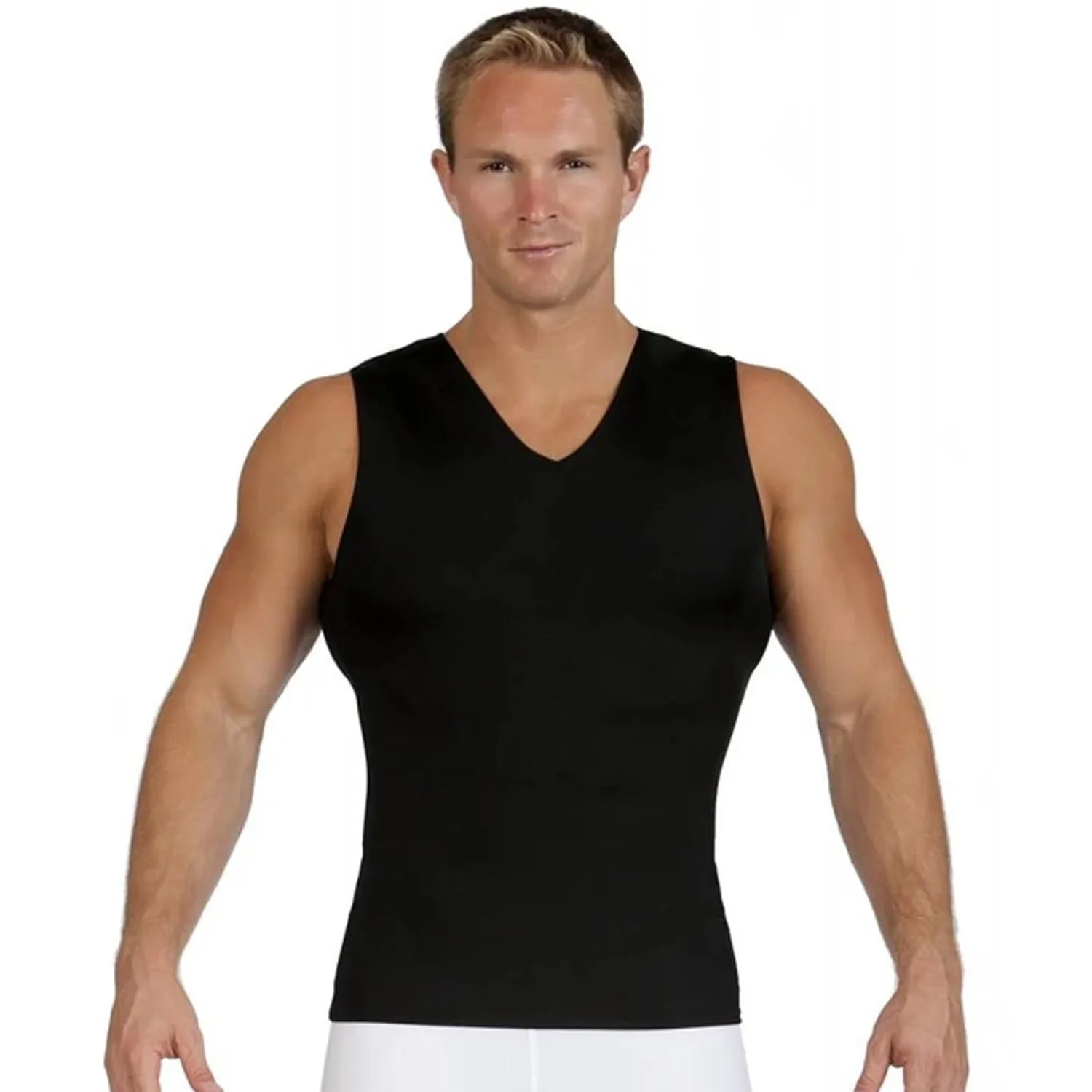 Insta Slim High Compression Sleeveless V Neck Tank ISVS00N1