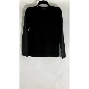 J. CREW MERCANTILE Women's Black Solid Crewneck Cotton-Blend Sweater SZ XS
