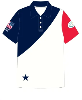 JR POLO SHIRT TOP SHORT SLEEVE BLUE | USODA ASIANS | PSNLZ'D