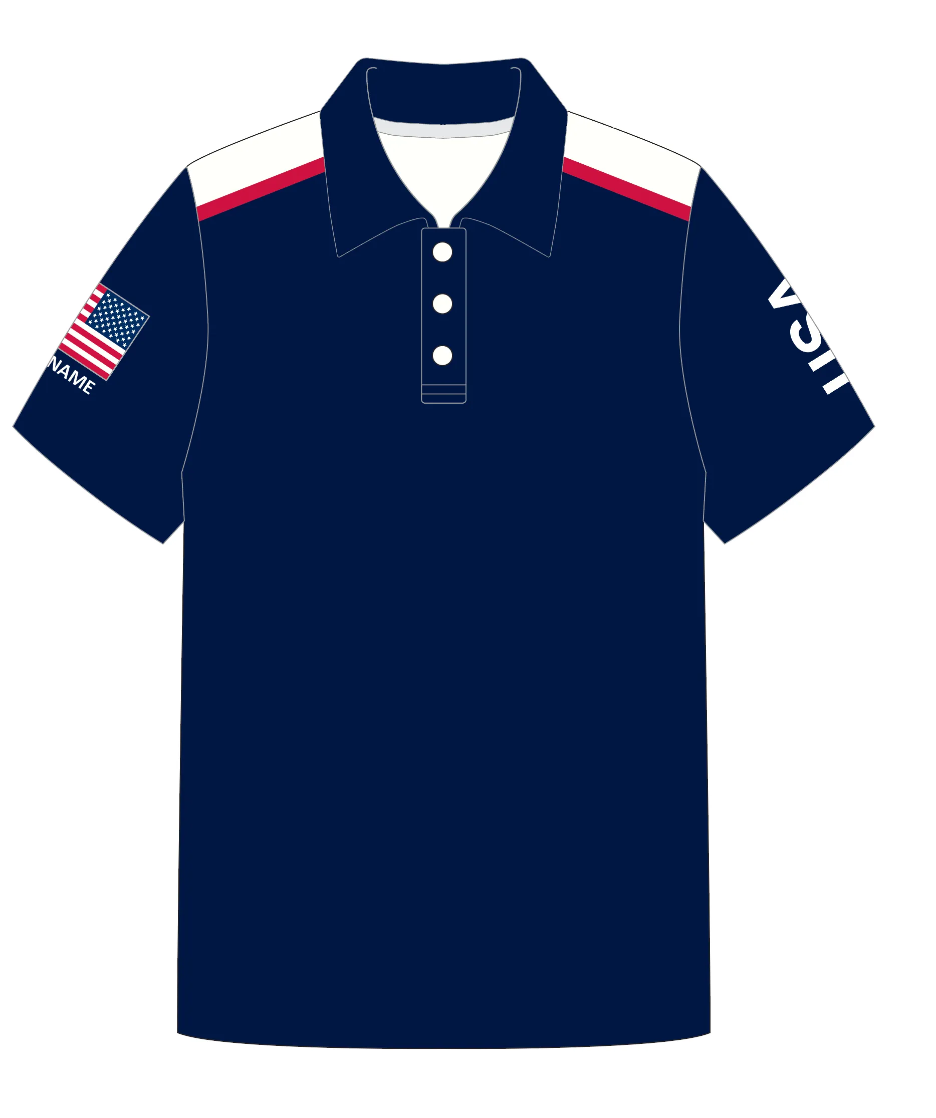 JR POLO SHIRT TOP SHORT SLEEVE BLUE | USODA WORLDS | PSNLZ'D