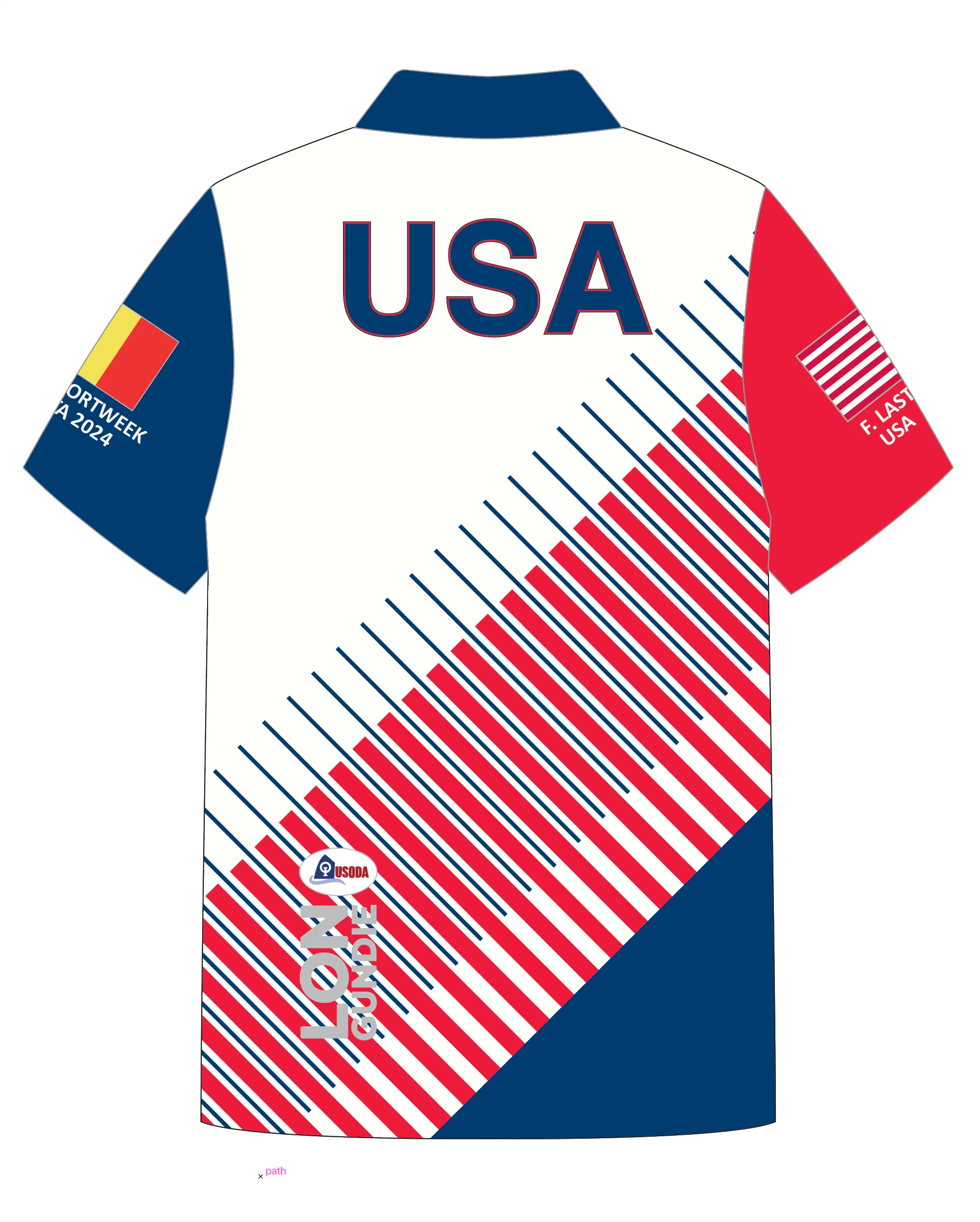 JR POLO SHIRT TOP SHORT SLEEVE WHITE | USODA FLANDERS | PSNLZ'D