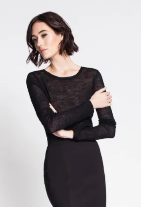 Juno Long Sleeve Tissue Knit Sweater