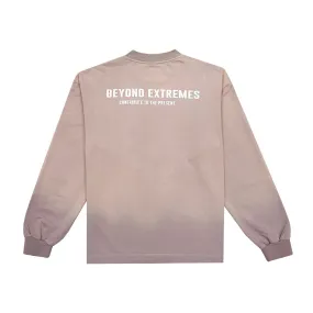Kantha Long Sleeve T-shirt in Dusty Pink [Unisex]