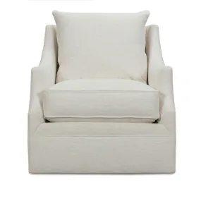 Kara Express Swivel Glider Chair in Nomad Snow