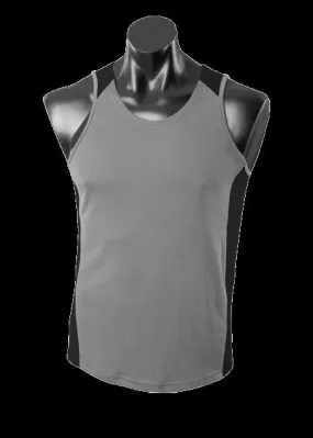 Kids Premier Singlet Ashe/Black
