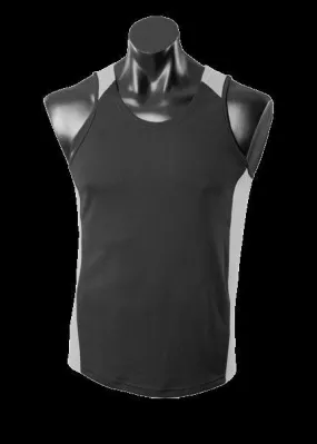 Kids Premier Singlet Black/Ashe